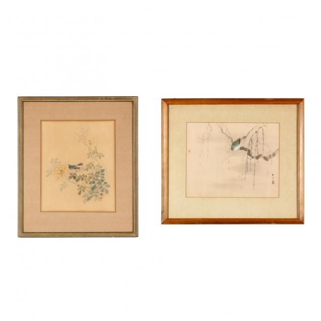 two-asian-watercolor-paintings-of-birds