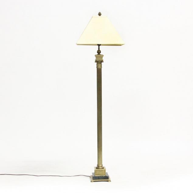 classical-style-corinthian-column-brass-floor-lamp