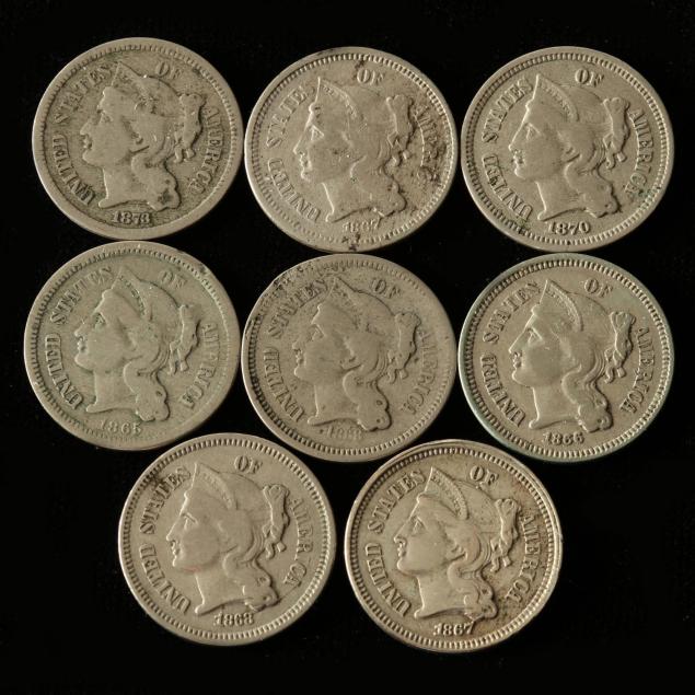 eight-nickel-three-cent-pieces