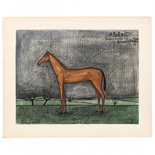 bernard-buffet-french-1928-1999-cheval-de-course-race-horse