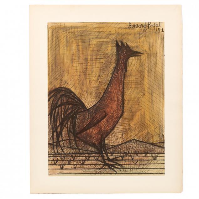 bernard-buffet-french-1928-1999-coq-rooster