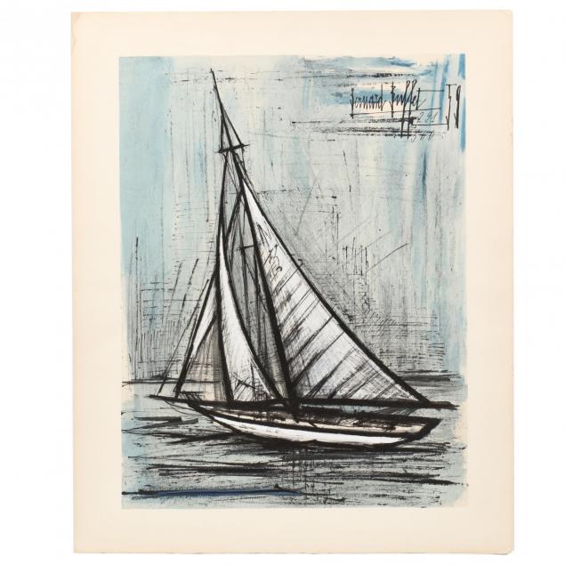 bernard-buffet-french-1928-1999-voilier-sailboat