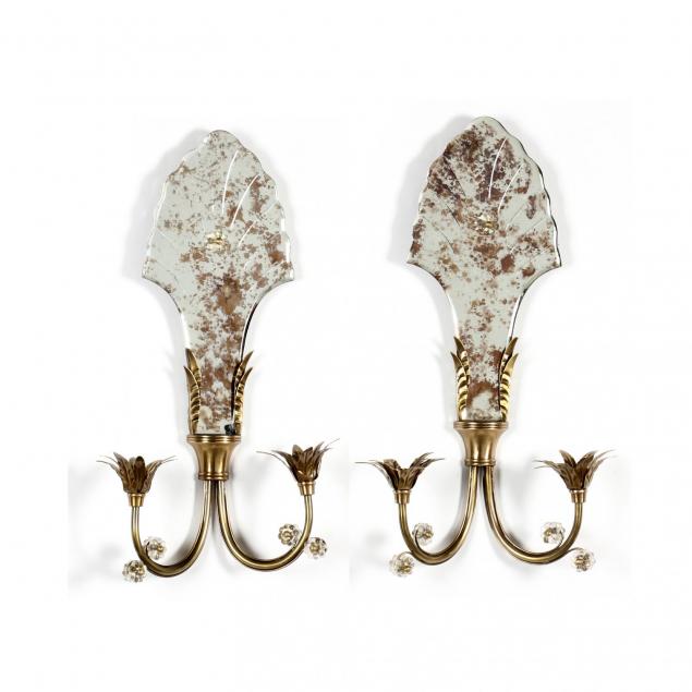 pair-of-decorative-mirrored-sconces