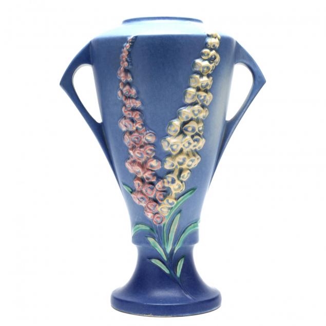 large-roseville-foxglove-two-handled-urn