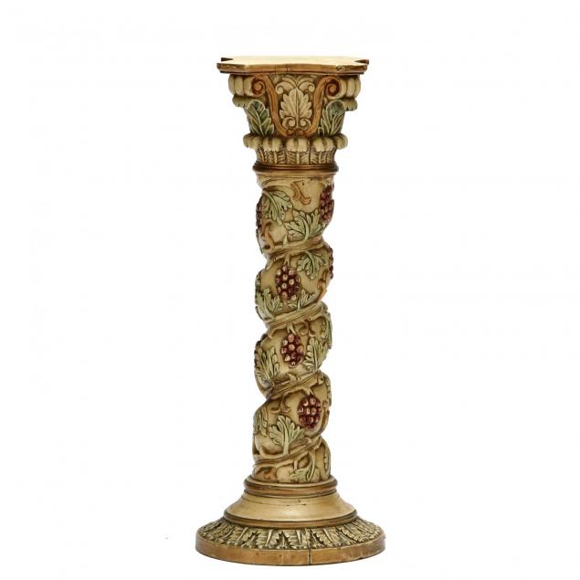 vintage-carved-and-painted-pedestal