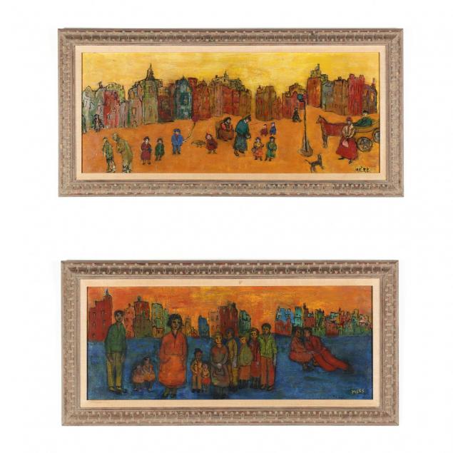 two-french-mid-century-figural-paintings