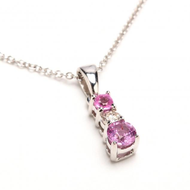 14kt-pink-sapphire-and-diamond-pendant-necklace