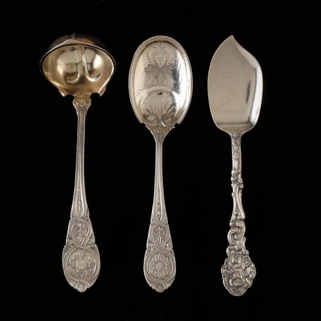 three-antique-american-sterling-silver-servers