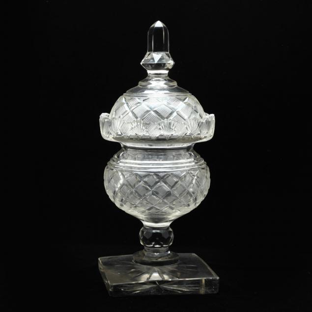 a-georgian-anglo-irish-cut-glass-sweetmeat-urn-and-cover