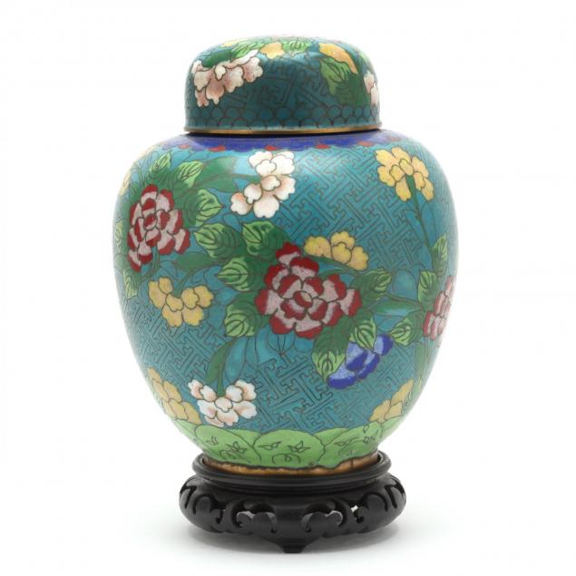 a-covered-chinese-cloisonne-jar-with-flowers