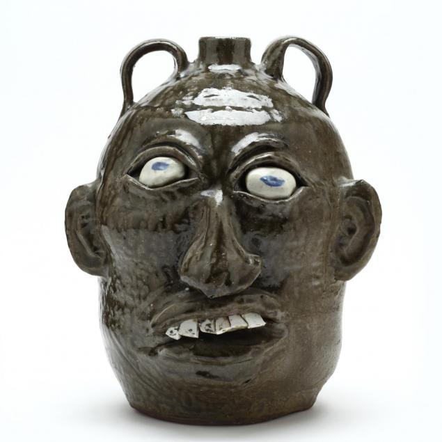 georgia-folk-pottery-face-jug-chester-hewell-b-1950