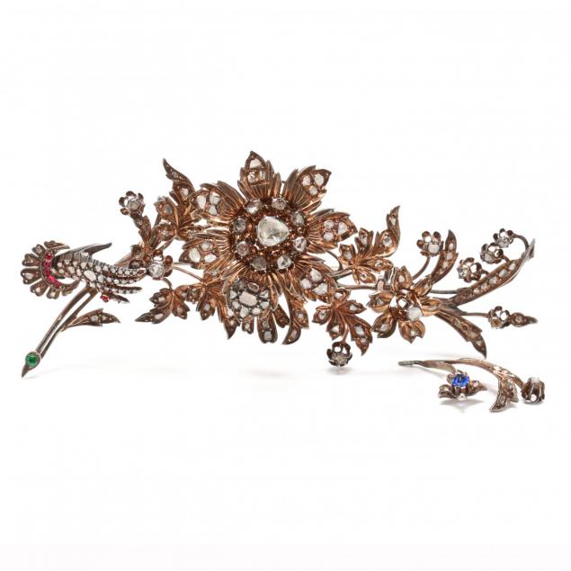 antique-silver-gilt-and-diamond-en-tremblant-brooch