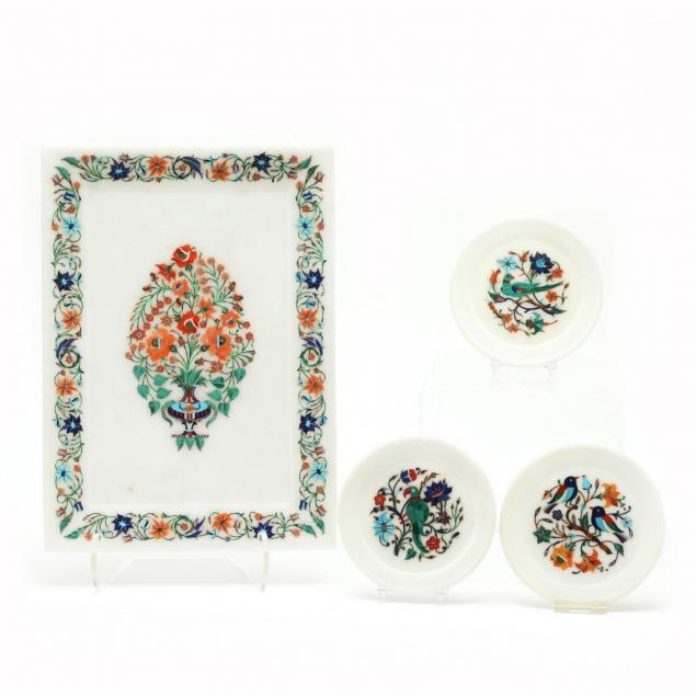 a-group-of-indian-marquetry-floral-makrana-marble-tableware