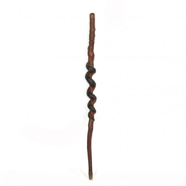 southern-carved-and-paint-decorated-walking-stick