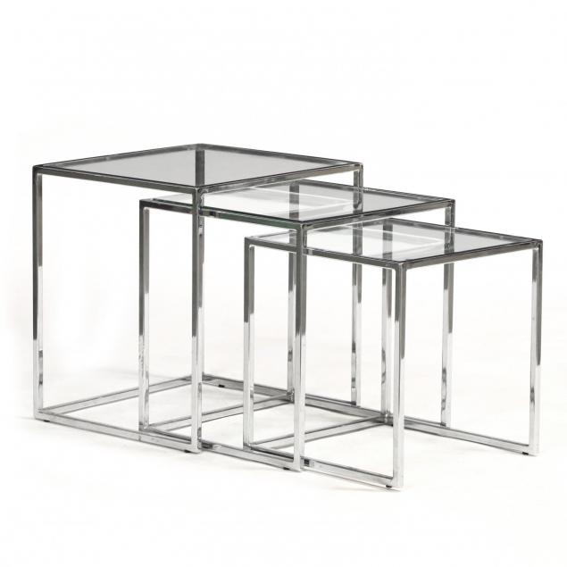 set-of-three-modernist-chrome-nesting-tables