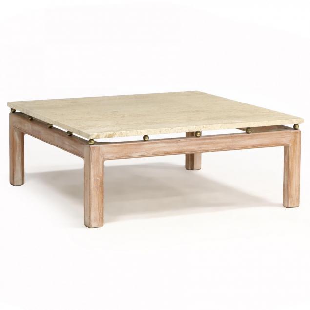 contemporary-travertine-top-cocktail-table