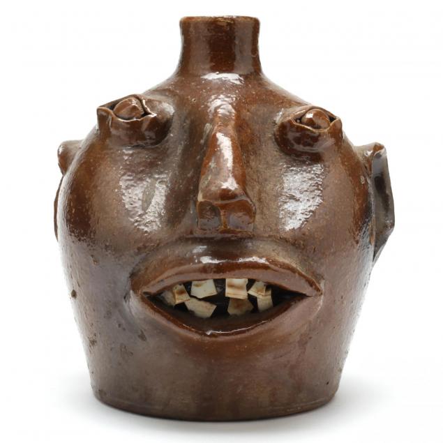 nc-folk-pottery-brown-pottery-face-jug
