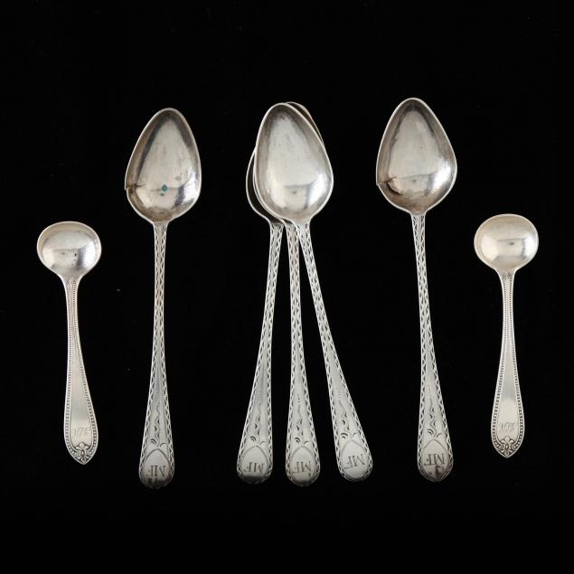 seven-19th-century-american-silver-spoons