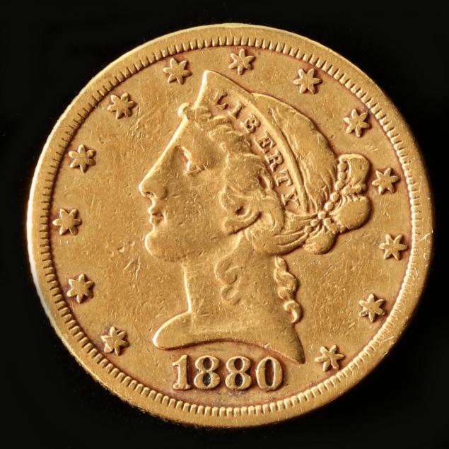 1880-5-gold-liberty-head-half-eagle