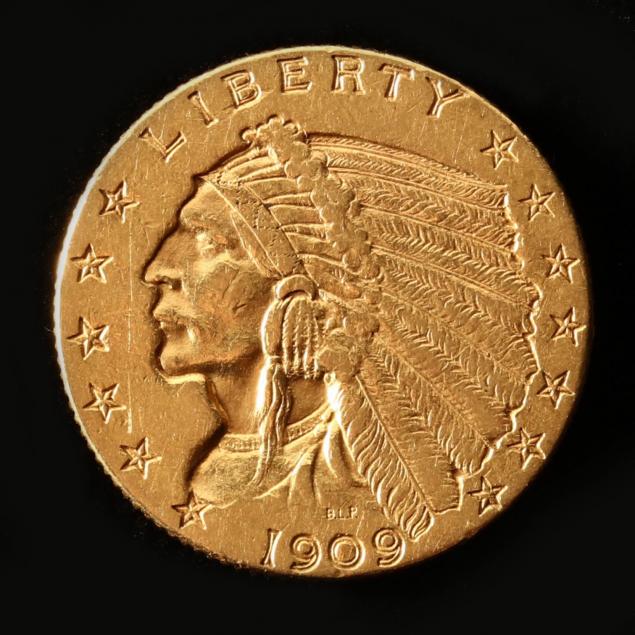 1909-2-50-gold-indian-head-quarter-eagle