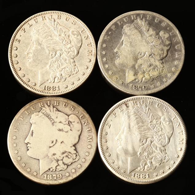 four-morgan-silver-dollars