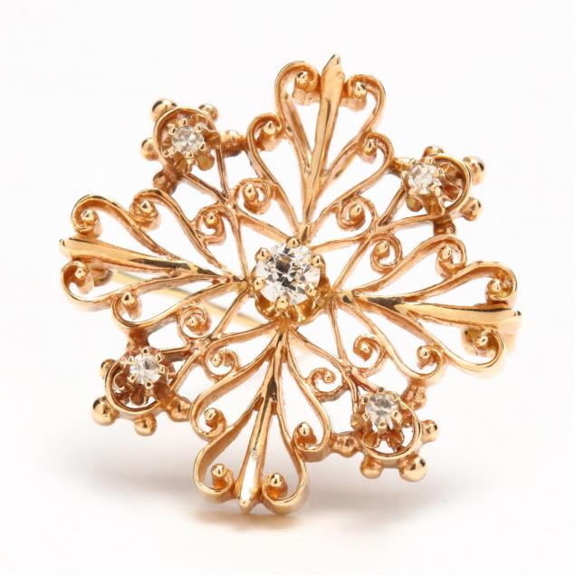 14kt-gold-and-diamond-starburst-brooch
