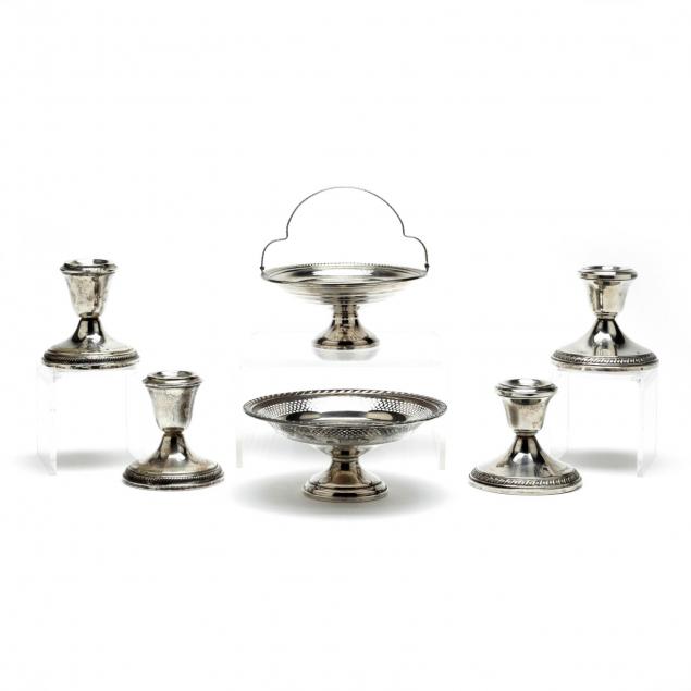 a-group-of-sterling-silver-tableware