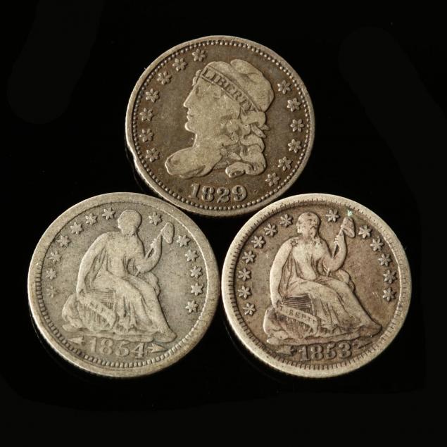 three-half-dimes-with-nice-toning