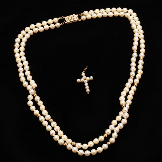 14kt-cultured-pearl-necklace-and-cross
