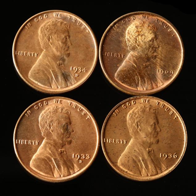 four-bu-early-lincoln-cents