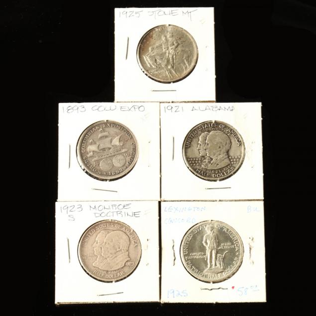 five-classic-commemorative-half-dollars