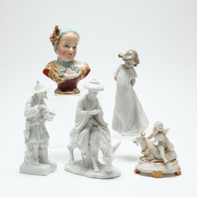 group-of-porcelain-figures