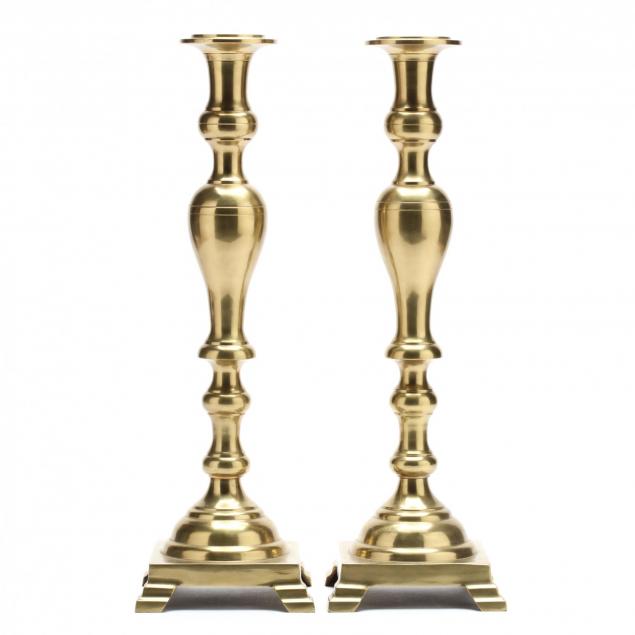 pair-of-tall-brass-candlesticks