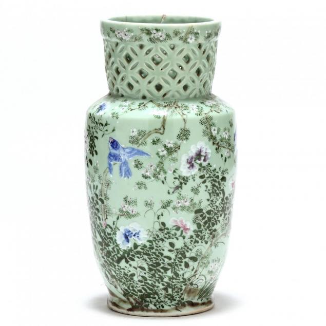 a-large-vintage-chinese-celadon-ground-porcelain-vase