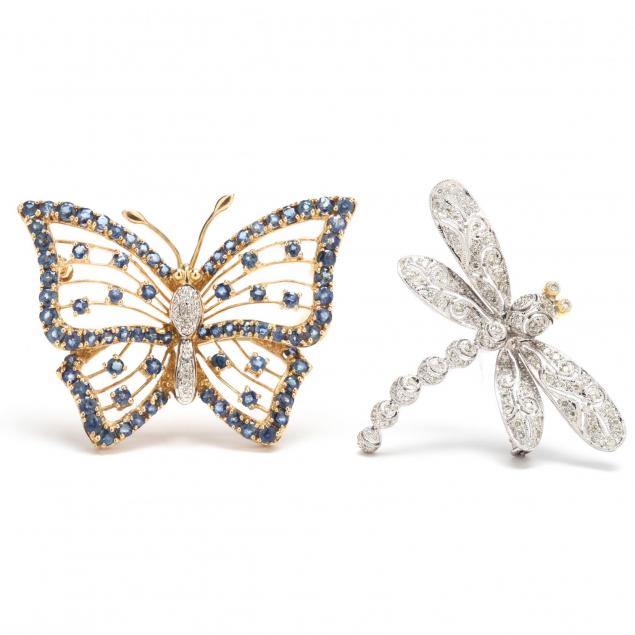 two-whimsical-diamond-brooches