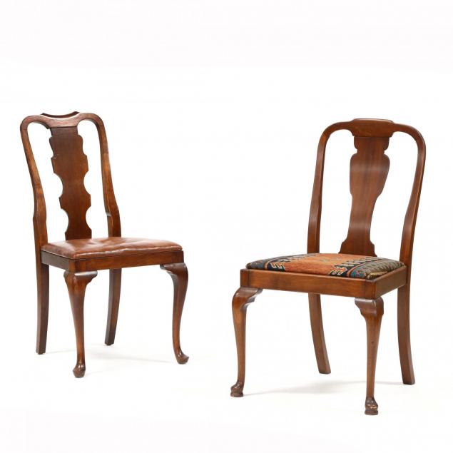 two-english-queen-anne-style-side-chairs