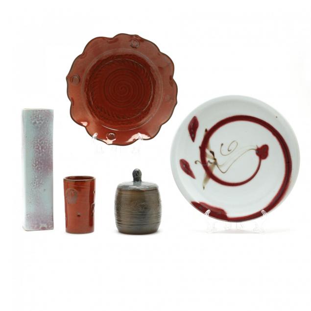 five-pieces-of-studio-pottery