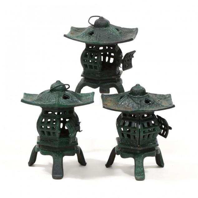 three-painted-iron-pagoda-lanterns