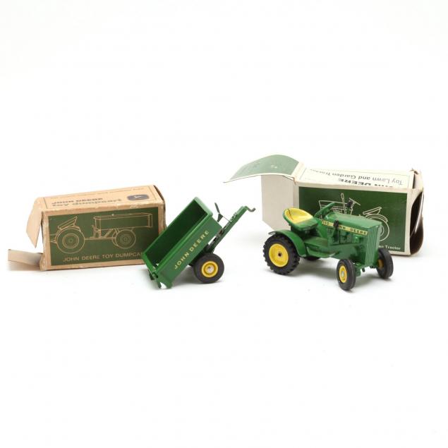 john-deere-small-tractor-and-dump-cart