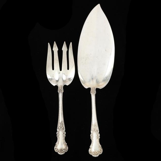 two-gorham-cambridge-sterling-silver-fish-serving-set