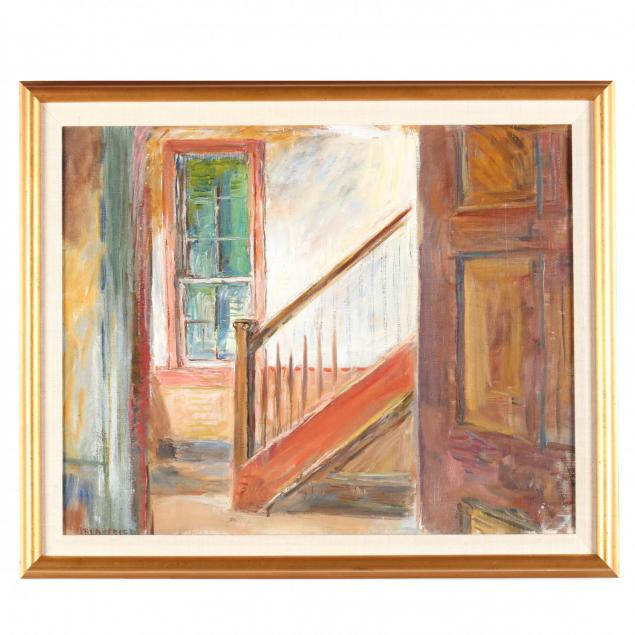 sarah-blakeslee-nc-1912-2005-i-interior-stairway-i-speight-home-bertie-county