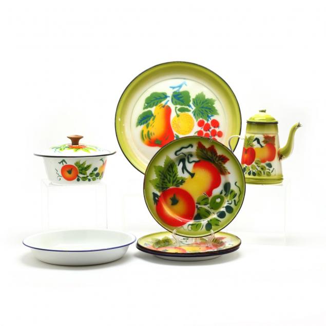 nine-tinware-serving-dishes