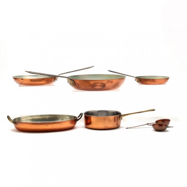 contemporary-copper-cooking-set