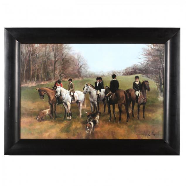 large-framed-fox-hunting-scene