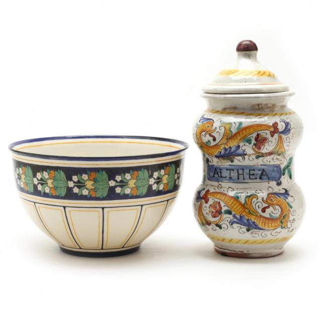 two-italian-ceramic-pieces