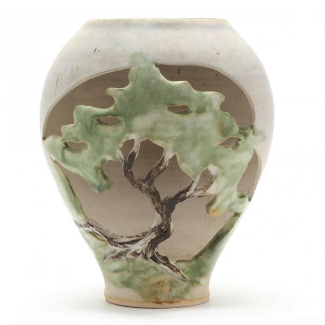 don-walton-nc-carved-art-pottery-vase