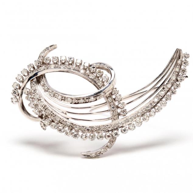 platinum-and-diamond-brooch