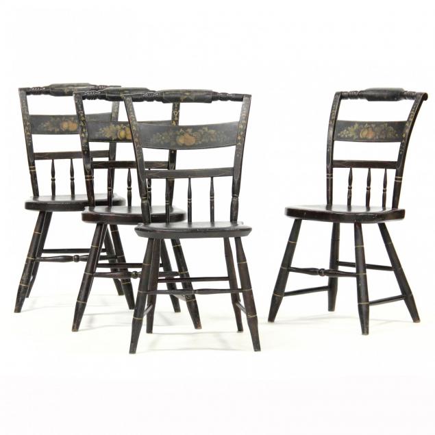 set-of-four-new-england-stenciled-dining-chairs