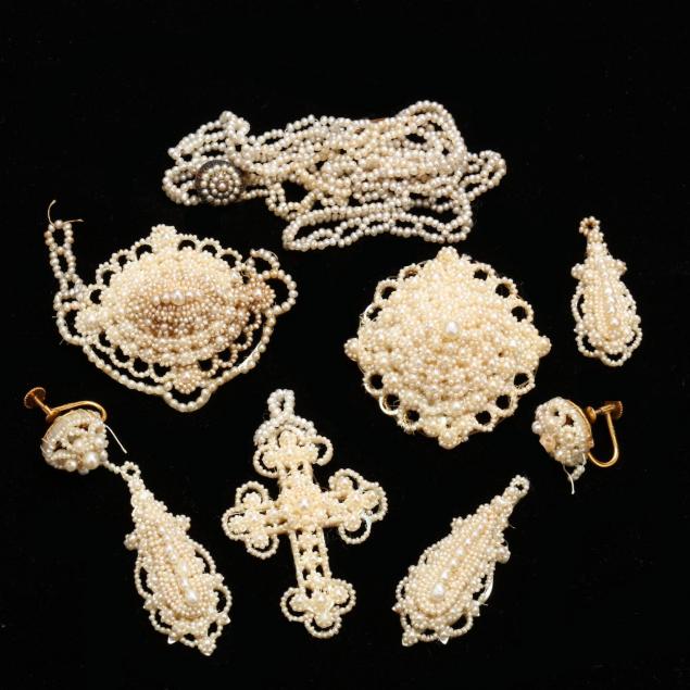 collection-of-victorian-seed-pearl-jewelry