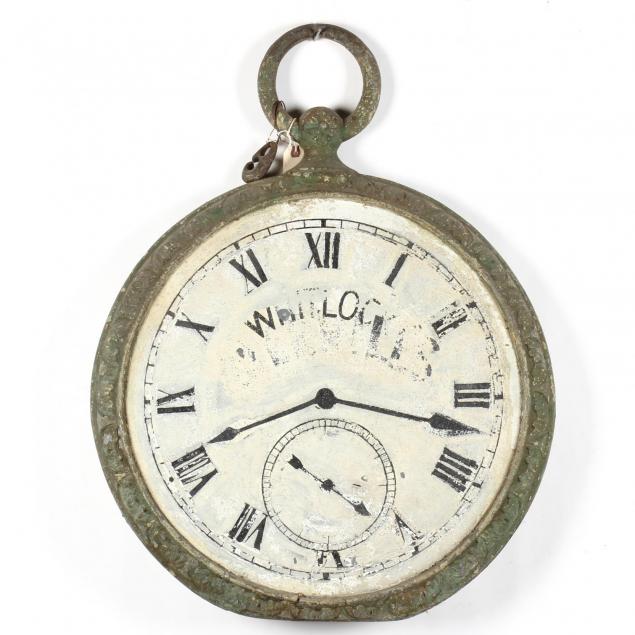 antique-merrill-s-clock-trade-sign